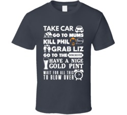 Shaun Of The Dead To Do List Zombie Movie T Shirt