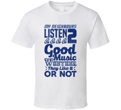 I Play Good Music Funny Distressed T Shirt