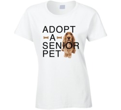 Adopt A Senior Pet Cute Dog Fun Adoption T Shirt