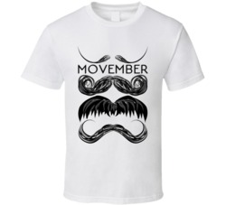 Movember Moustaches Fun Popular Celebration T Shirt
