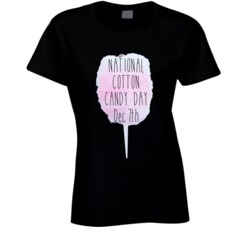 National Cotton Candy Day December 7th Fun Food Celebration T Shirt