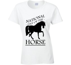 National Day Of The Horse Fun Equestrian Celebration T Shirt