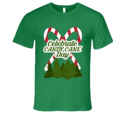 Celebrate Candy Cane Day Fun Food Celebration T Shirt