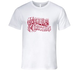 Merry Christmas Vintage Distressed Celebration T Shirt