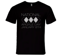 National Argyle Day January 8th Fun Celebration T Shirt