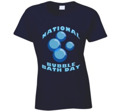 National Bubble Bath Day Fun Celebration T Shirt
