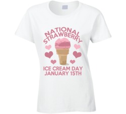 National Strawberry Ice Cream Day January 15th Fun Food Celebration T 