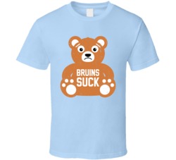 Bruins Suck Funny Hockey Teddy Bear Distressed T Shirt