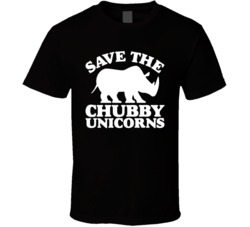 Save The Chubby Unicorns Funny Rhinoceros T Shirt