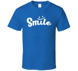 Smile Funny Happy Worn Look T Shirt