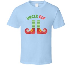 Uncle Elf Funny Christmas Xmas Worn Look T Shirt