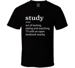 Funny Study Definition School College Geek T Shirt