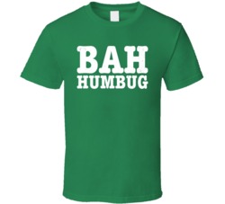 Bah Humbug Funny Xmas Christmas Scrooge Distressed T Shirt
