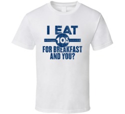 I Eat 10km For Breakfast And You Marathon Runner Worn Look T Shirt
