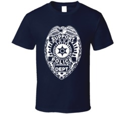 Support Your Police Department Distressed T Shirt