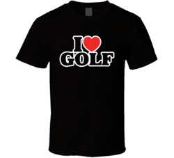 I Heart Golf Funny Love Sports T Shirt