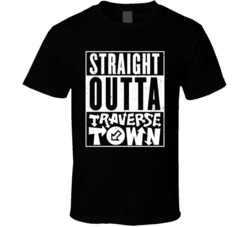 Straight Outta Traverse Town Funny Kingdom Hearts Worn Look T Shirt