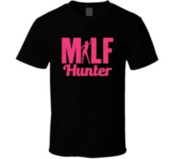 Milf Hunter Funny Bro Drinking Bar Crawl Worn Look T Shirt
