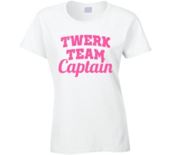 Twerk Team Captain Funny Twerking Worn Look T Shirt
