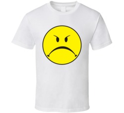 Angry Smiley Face Funny T Shirt