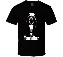 Your Father Funny Darth Vader Dark Side Geek T Shirt