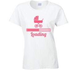 Mom To Be Loading Funny Pregnancy T Shirt