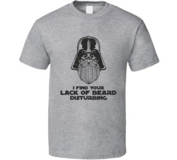 I Find Your Lack Of Beard Disturbing Darth Helmet Worn Look T Shirt
