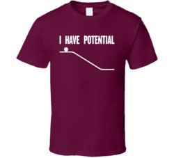 I Have Potential Funny Energy Science Geek Worn Look T Shirt