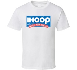 IHOOP So Please Watch Your Ankles Funny Basketball Worn Look T Shirt