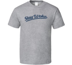 Stay Woke Funny Conspiracy Theorist Theory Worn Look T Shirt