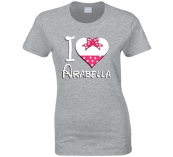 Arabella Heart Love Boyfriend Girlfriend First Name Cute Valentines Gi