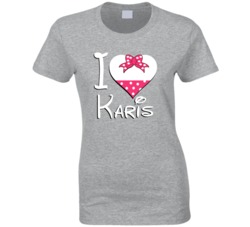 Karis Heart Love Boyfriend Girlfriend First Name Cute Valentines Gift 