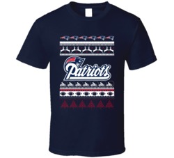 New England Football Team Ugly Christmas Sweater Holiday Sports Fan Gi