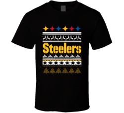 Pittsburgh Football Team Ugly Christmas Sweater Holiday Sports Fan Gif