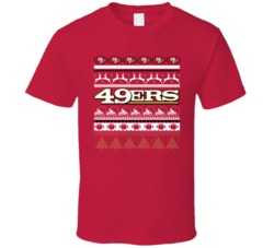 San Francisco Football Team Ugly Christmas Sweater Holiday Sports Fan 