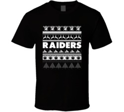 Oakland Football Team Ugly Christmas Sweater Holiday Sports Fan Gift T