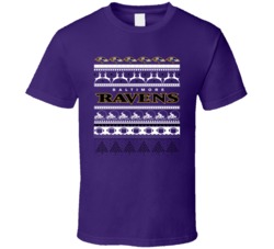 Baltimore Football Team Ugly Christmas Sweater Holiday Sports Fan Gift
