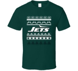 New York NYJ Football Team Ugly Christmas Sweater Holiday Sports Fan G