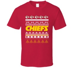 Kansas City Football Team Ugly Christmas Sweater Holiday Sports Fan Gi