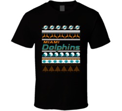 Miami Football Ugly Christmas Sweater Holiday Sports Fan Gift T Shirt