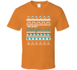 Miami Football Team Ugly Christmas Sweater Holiday Sports Fan Gift T S