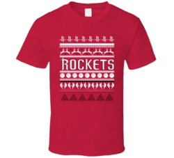 Houston Basketball Team Ugly Christmas Sweater Holiday Sports Fan Gift