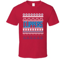 LA Los Angeles Basketball Team Ugly Christmas Sweater Holiday Sports F