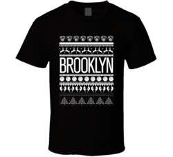 Brooklyn Basketball Team Ugly Christmas Sweater Holiday Sports Fan Gif
