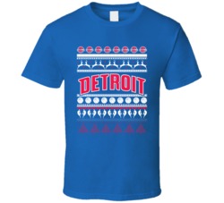 Detroit Basketball Team Ugly Christmas Sweater Holiday Sports Fan Gift