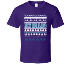 New Orleans Basketball Team Ugly Christmas Sweater Holiday Sports Fan 