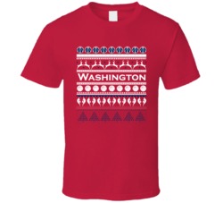 Washington Basketball Team Ugly Christmas Sweater Holiday Sports Fan G