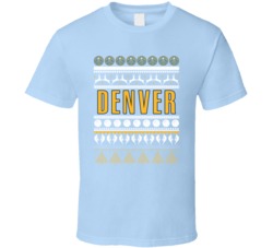 Denver Basketball Team Ugly Christmas Sweater Holiday Sports Fan Gift 