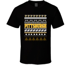 Pittsburgh Hockey Ugly Christmas Sweater Holiday Sports Fan Gift T Shi