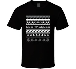 LA Los Angeles Hockey Ugly Christmas Sweater Holiday Sports Fan Gift T